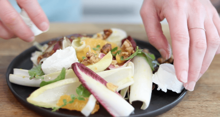 Autumn Recipes – Chicory & Goats Cheese Salad