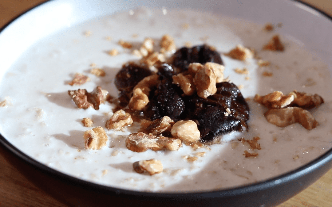 Autumn Recipes – Porridge with Earl Grey Poached Prunes